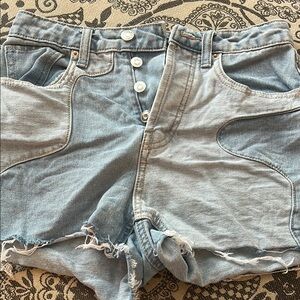 Light Blue Denim Shorts